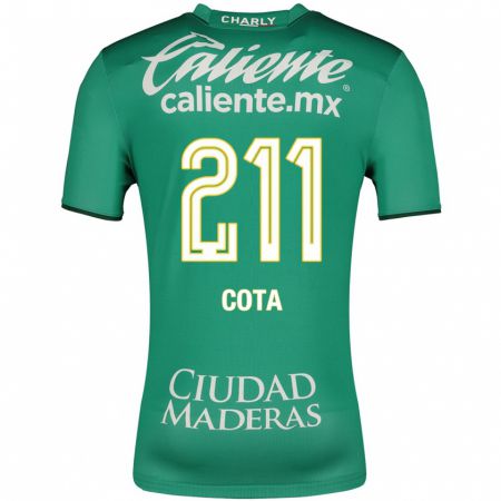 Kandiny Kinder Luis Cota #211 Grün Heimtrikot Trikot 2023/24 T-Shirt