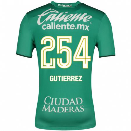 Kandiny Kinder Alan Gutiérrez #254 Grün Heimtrikot Trikot 2023/24 T-Shirt
