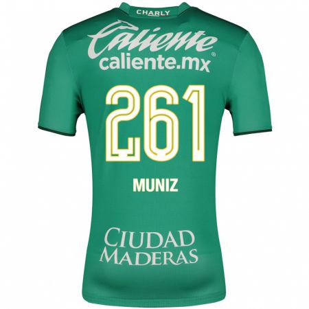 Kandiny Kinder César Muñiz #261 Grün Heimtrikot Trikot 2023/24 T-Shirt