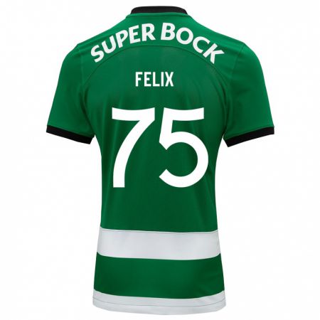 Kandiny Kinder Vando Félix #75 Grün Heimtrikot Trikot 2023/24 T-Shirt
