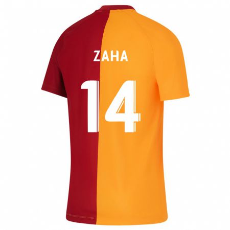 Kandiny Kinder Wilfried Zaha #14 Orangefarben Heimtrikot Trikot 2023/24 T-Shirt