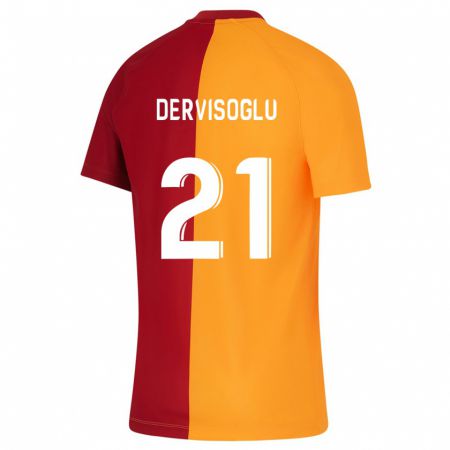 Kandiny Kinder Halil Dervişoğlu #21 Orangefarben Heimtrikot Trikot 2023/24 T-Shirt