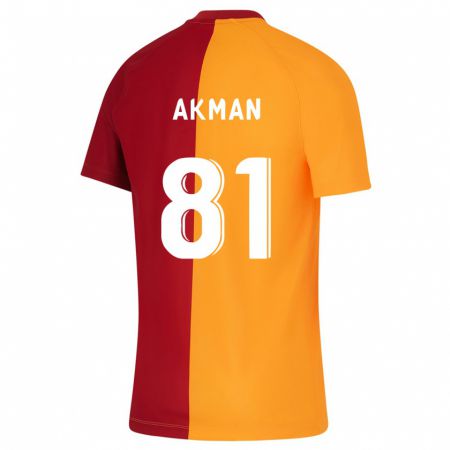 Kandiny Kinder Hamza Akman #81 Orangefarben Heimtrikot Trikot 2023/24 T-Shirt