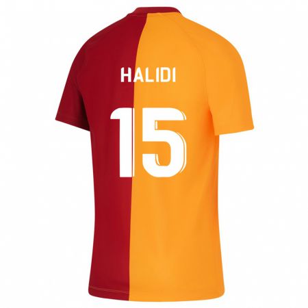Kandiny Kinder Isa Halidi #15 Orangefarben Heimtrikot Trikot 2023/24 T-Shirt