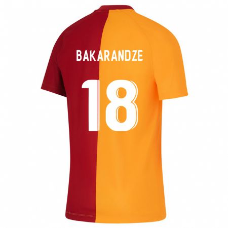 Kandiny Kinder Kristina Bakarandze #18 Orangefarben Heimtrikot Trikot 2023/24 T-Shirt