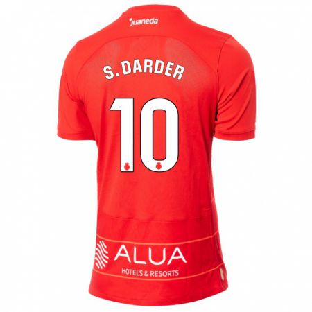 Kandiny Kinder Sergi Darder #10 Rot Heimtrikot Trikot 2023/24 T-Shirt