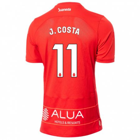 Kandiny Kinder Jaume Costa #11 Rot Heimtrikot Trikot 2023/24 T-Shirt