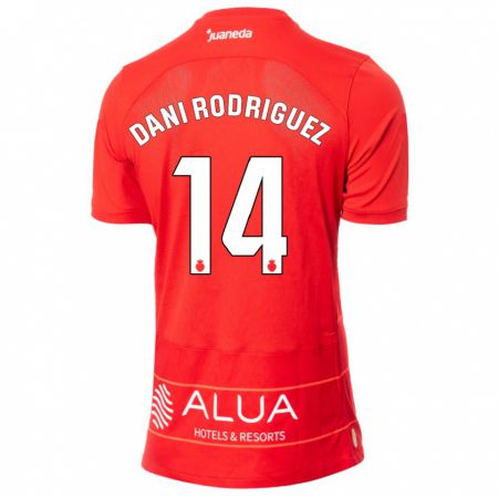 Kandiny Kinder Dani Rodríguez #14 Rot Heimtrikot Trikot 2023/24 T-Shirt