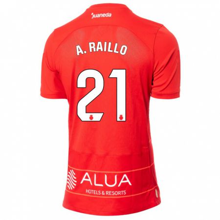 Kandiny Kinder Antonio Raíllo #21 Rot Heimtrikot Trikot 2023/24 T-Shirt