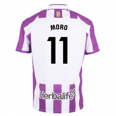 Kandiny Kinder Raúl Moro #11 Lila Heimtrikot Trikot 2023/24 T-Shirt