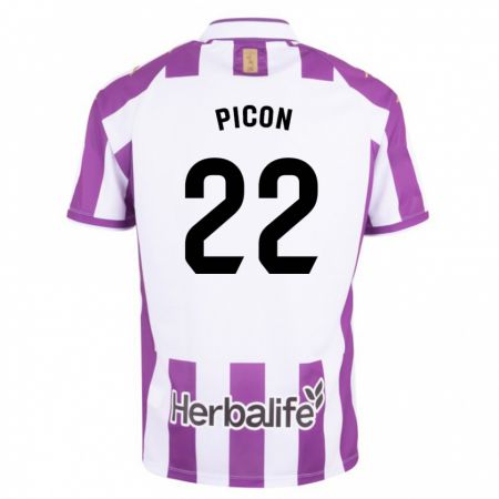Kandiny Kinder Pablo Picón #22 Lila Heimtrikot Trikot 2023/24 T-Shirt
