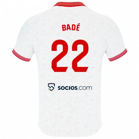 Kandiny Kinder Loïc Badé #22 Weiß Heimtrikot Trikot 2023/24 T-Shirt