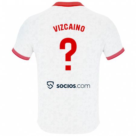 Kandiny Kinder Nacho Vizcaíno #0 Weiß Heimtrikot Trikot 2023/24 T-Shirt