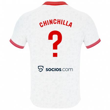 Kandiny Kinder Gustavo Chinchilla #0 Weiß Heimtrikot Trikot 2023/24 T-Shirt
