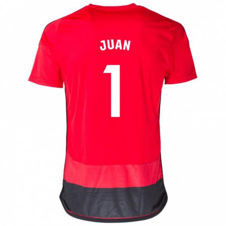 Kandiny Kinder Ramón Juan #1 Rot Schwarz Heimtrikot Trikot 2023/24 T-Shirt