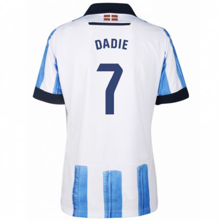 Kandiny Kinder Alberto Dadie #7 Blau Weiss Heimtrikot Trikot 2023/24 T-Shirt