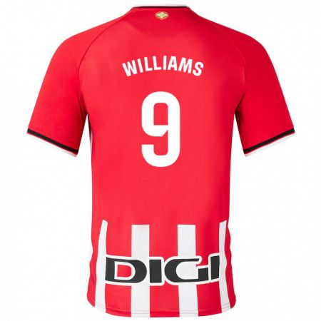 Kandiny Kinder Iñaki Williams #9 Rot Heimtrikot Trikot 2023/24 T-Shirt