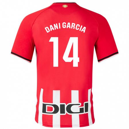 Kandiny Kinder Dani García #14 Rot Heimtrikot Trikot 2023/24 T-Shirt