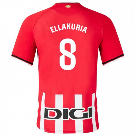 Kandiny Kinder Eneko Ellakuria #8 Rot Heimtrikot Trikot 2023/24 T-Shirt