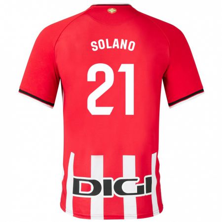 Kandiny Kinder Bibiane Schulze-Solano #21 Rot Heimtrikot Trikot 2023/24 T-Shirt
