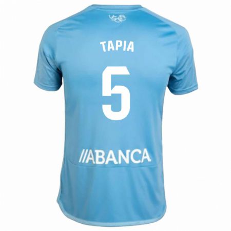Kandiny Kinder Renato Tapia #5 Blau Heimtrikot Trikot 2023/24 T-Shirt