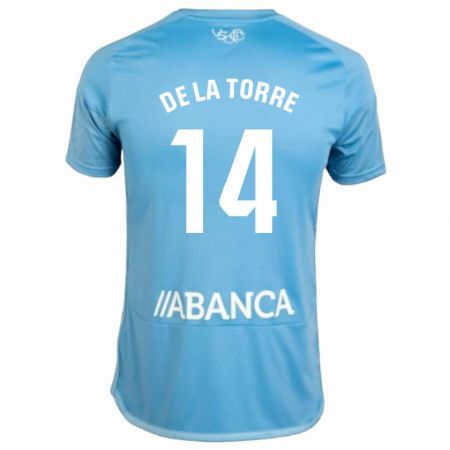 Kandiny Kinder Luca De La Torre #14 Blau Heimtrikot Trikot 2023/24 T-Shirt