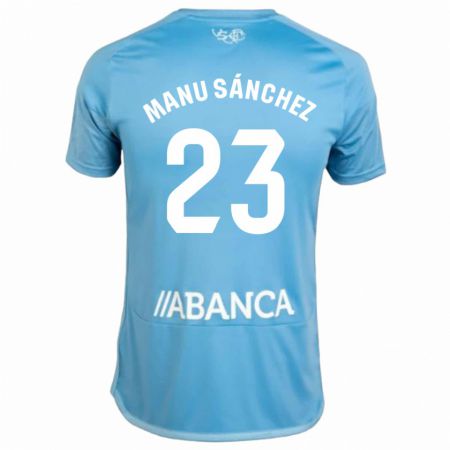 Kandiny Kinder Manu Sánchez #23 Blau Heimtrikot Trikot 2023/24 T-Shirt