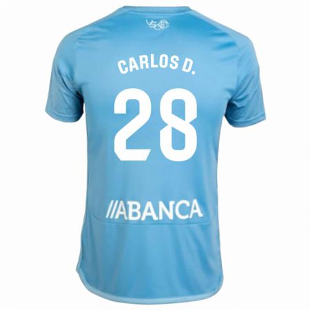 Kandiny Kinder Carlos Domínguez #28 Blau Heimtrikot Trikot 2023/24 T-Shirt