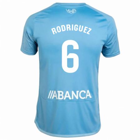 Kandiny Kinder Damián Rodríguez #6 Blau Heimtrikot Trikot 2023/24 T-Shirt