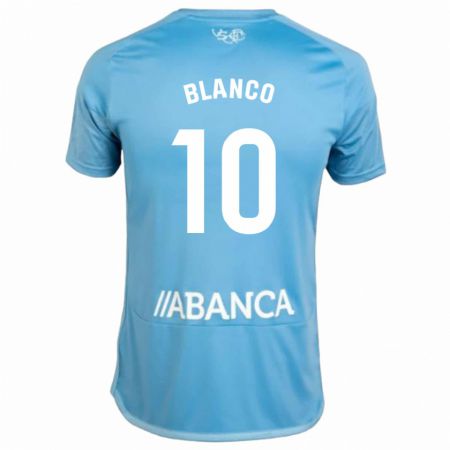 Kandiny Kinder Raúl Blanco #10 Blau Heimtrikot Trikot 2023/24 T-Shirt