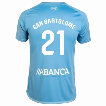Kandiny Kinder Víctor San Bartolomé #21 Blau Heimtrikot Trikot 2023/24 T-Shirt