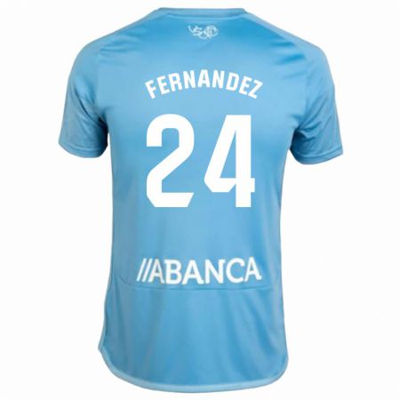 Kandiny Kinder César Fernández #24 Blau Heimtrikot Trikot 2023/24 T-Shirt