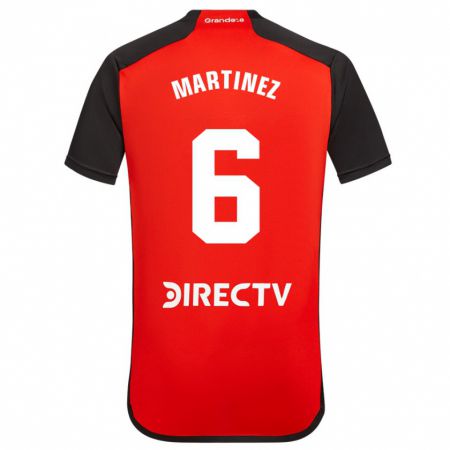 Kandiny Kinder David Martínez #6 Rot Auswärtstrikot Trikot 2023/24 T-Shirt