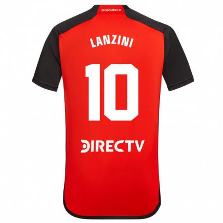 Kandiny Kinder Manuel Lanzini #10 Rot Auswärtstrikot Trikot 2023/24 T-Shirt