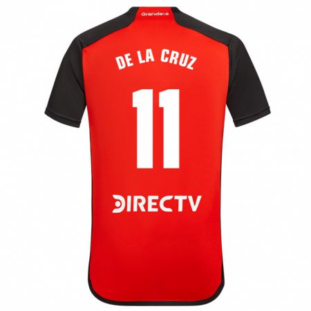 Kandiny Kinder Nicolás De La Cruz #11 Rot Auswärtstrikot Trikot 2023/24 T-Shirt