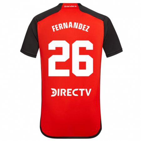 Kandiny Kinder Nacho Fernández #26 Rot Auswärtstrikot Trikot 2023/24 T-Shirt