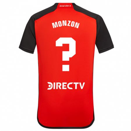 Kandiny Kinder Lucas Monzón #0 Rot Auswärtstrikot Trikot 2023/24 T-Shirt