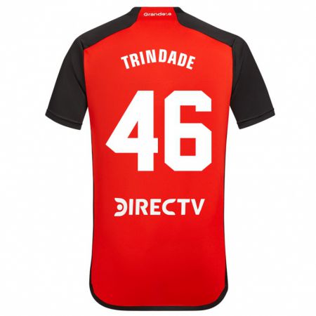 Kandiny Kinder Gonzalo Trindade #46 Rot Auswärtstrikot Trikot 2023/24 T-Shirt