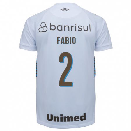 Kandiny Kinder Fábio #2 Weiß Auswärtstrikot Trikot 2023/24 T-Shirt
