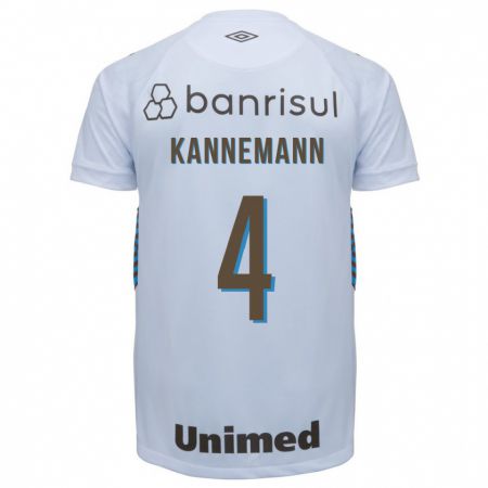 Kandiny Kinder Walter Kannemann #4 Weiß Auswärtstrikot Trikot 2023/24 T-Shirt