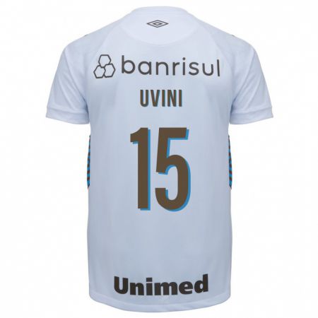 Kandiny Kinder Bruno Uvini #15 Weiß Auswärtstrikot Trikot 2023/24 T-Shirt