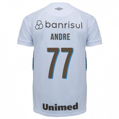 Kandiny Kinder André #77 Weiß Auswärtstrikot Trikot 2023/24 T-Shirt