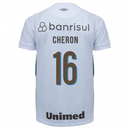 Kandiny Kinder Bruno Cheron #16 Weiß Auswärtstrikot Trikot 2023/24 T-Shirt