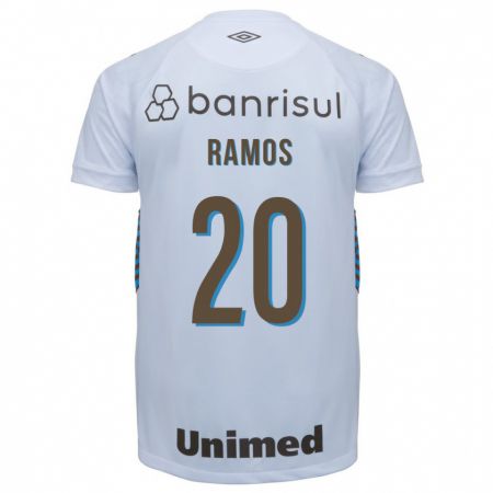 Kandiny Kinder Mónica Ramos #20 Weiß Auswärtstrikot Trikot 2023/24 T-Shirt