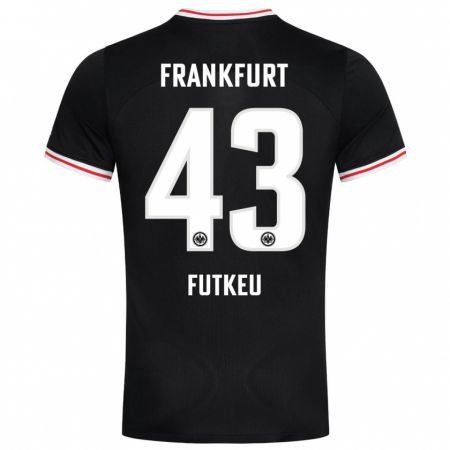 Kandiny Kinder Noel Futkeu #43 Schwarz Auswärtstrikot Trikot 2023/24 T-Shirt