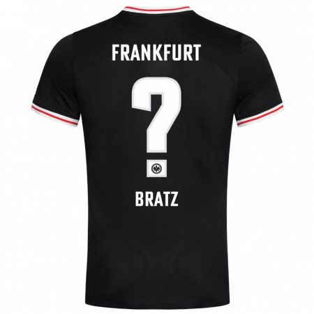 Kandiny Kinder Julian Brätz #0 Schwarz Auswärtstrikot Trikot 2023/24 T-Shirt