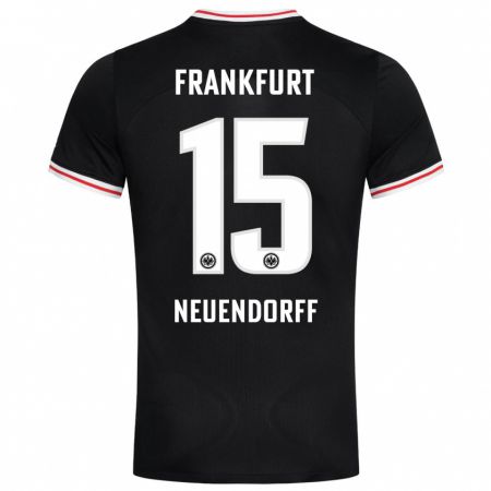 Kandiny Kinder Nilo Neuendorff #15 Schwarz Auswärtstrikot Trikot 2023/24 T-Shirt