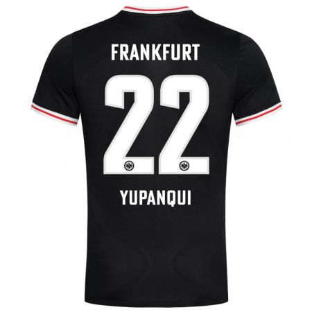 Kandiny Kinder Philipp Eisele Yupanqui #22 Schwarz Auswärtstrikot Trikot 2023/24 T-Shirt