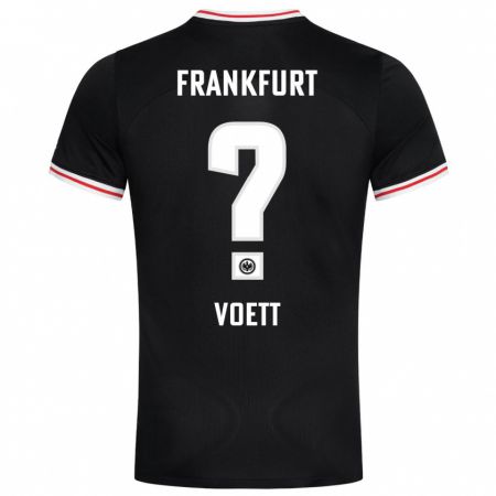 Kandiny Kinder Johannes Voett #0 Schwarz Auswärtstrikot Trikot 2023/24 T-Shirt
