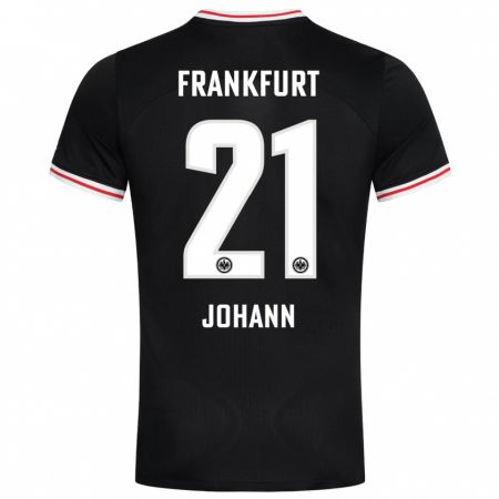 Kandiny Kinder Hannah Johann #21 Schwarz Auswärtstrikot Trikot 2023/24 T-Shirt